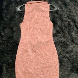 Dusty rose glitter dress